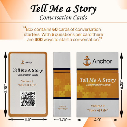 Conversation Starter Cards Volume 2 – Fun & Engaging Questions for Families, Friends, Seniors & Couples (60 Cards)