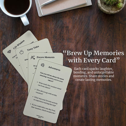 Conversation Starter Cards Volume 2 – Fun & Engaging Questions for Families, Friends, Seniors & Couples (60 Cards)